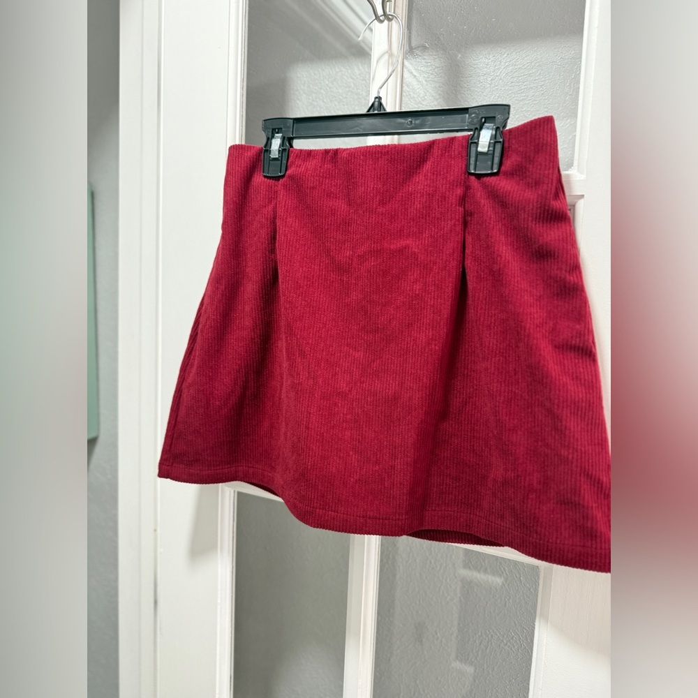 NWT Halara High Waisted 2-in-1 A Line Mini Corduroy Skirt - Picture 2 of 12